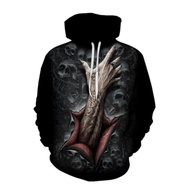 Sweater Hoodie Tengkorak 3D I Jaket Punishmen I Jaket Sunmori