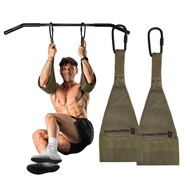 Gymreapers Hanging Ab Straps For Core Strength and Abdominal Training - Padded Adjustable Arm Suppor