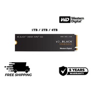 WD SSD Western Digital Black SN850X  PCIe Gen 4 x4 NVMe M.2 2280 SSD (1TB / 2TB / 4TB) PS5 Compatibl