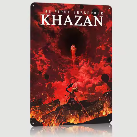 The First Berserker: Khazan Printed Poster Customized Wall Art Retro Vintage Metal Tin Signs for Hom