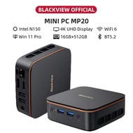 Blackview MP20 Mini PC | Intel N150 | 256/512GB | 4K UHD Display | Win 11 Pro Mini Desktop Computer
