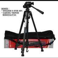 TERBAIK Tripod WT 3520 Original SLR DSLR Kamera HP bahan besi panjang