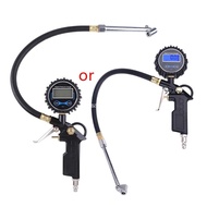 【MT】 Multifunctional Tyre Pressure Gauge with Tyre Inflator with Rubber Hose for Auto