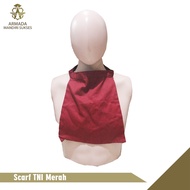 MERAH Red TNI Scarf | Red Police T-Shirt Scarf | White T-Shirt Scarf | Red TNI T-shirt scarf
