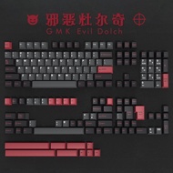 GMK Evil Dolch Keycaps 171 Keys ABS Double Shot Cherry Profile Keycaps Set for Mechanical Keyboard