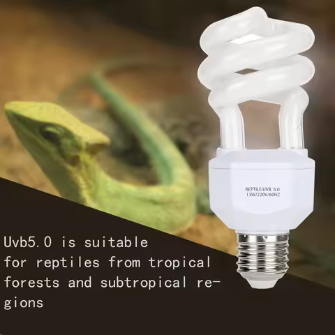 13W 220V Reptile UVB Energy Saving Lamps Tortoise Snake Lizard Light Bulb Reptile Lamp Reptile Light