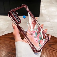 VRQR Cover for Oppo Realme 5 5i 6i 5S C3 C3i Narzo 20A 10A 10 Fresh Bouquet Shockproof Clear Phone P