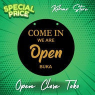OPEN CLOSE SING BOARD ACRYLIC | BACK AND FORTH | Acrylic Signage Open Close Acrylic Open Close (Roun