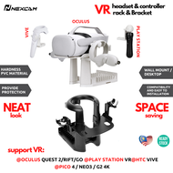Nexcam Wall Mounting or Desktop VR Rack For VR Oculus Rift, Oculus Go, HTC Vive, Playstation Headset
