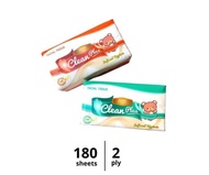 tisu clean plus 180 sheet