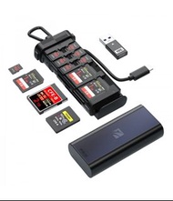 FREEWELL Pro Card Reader CF A/B, SD, TF記憶卡盒+讀卡器 #全新行貨 #不議價