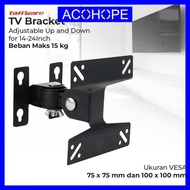 Afope Adjustable TV Bracket VESA 100 x 100 for 14-24 Inch TV - TV-W24
