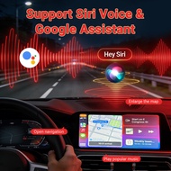 2026 2 in 1 Wireless CarPlay Adapter&Android Auto Wireless Adapter, 5Ghz WiFi Type-C/USB Plug Play D