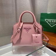 New Female Bag 1BA269 This Double Handle Saffiano Leather Handbag Design Is Perfectly Matched with C