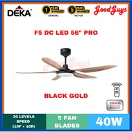 DEKA  F5DC LED PRO 56" CEILING FAN I DC MOTOR | 10 SPEED FORWARD + 10 REVERSE | REMOTE CONTROL | TIM