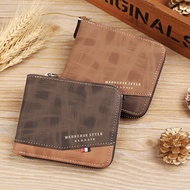 Men's Wallet 2023 New Wallet Men's Short Wallet Simple and Fashionable Brand Men's Multi Card Zipper Wallet