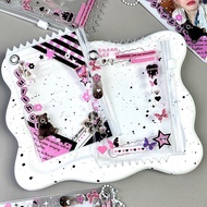 Y2K Style Badge Bag 3 Inch Photocard Holder Toploader Protector Doll Storage Bag
