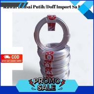 BEST IMPORTED SAKURA WHITE DOFF BONSAI WIRE 1 MM TO 7 MM PURE ALUMINUM 99.9%, 1 ROLL, 2 Pounds