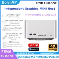 FEVM FN60G V2 Independent Graphics RTX4060/6600M DDR5 M.2 2280 PCIE4.0 5Screen 4K MINI PC