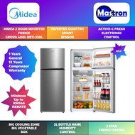 [SAVE 4.0] Midea 400L 2 Door Inverter Refrigerator Fridge Peti Ais Midea 2 Pintu MDRT489MTB46-MY