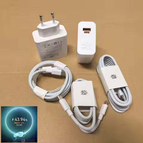 Huawei Nova 16 Pura 80 UItra 100W Charger EU USB A/C Port Super Charge Adapter 6A PD Type C Cable Fo