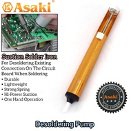 Asaki Desoldering Pump Sucker For Soldering Solder Iron Wick Solder Remover Tool Kit