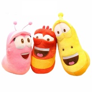 Tinuantec New Koreon Cartoon Creative Larva Plush Toy Red Yellow Pink Larva Soft Stuffed Animals Dol