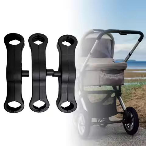 3x Twin Stroller Connectors Practical Easy to Use Pram Twins Two Single Strollers Become A Double St