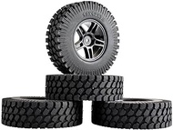 4p ABS Wheel 1.9inch Rubber 98mm Tires, for HSP, 1:10 Climbing Car RC 905-T133 Rc Tire(905H-T133)