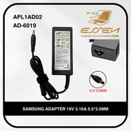 SAMSUNG  API1AD02 AD-6019 19V 3.16A 5.5X3.0MM 65W LAPTOP ADAPTER ADAPTOR