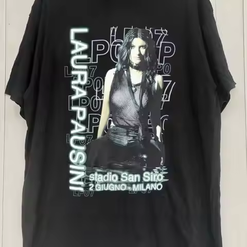 Laura Pausini Stadio San Siro T Shirt Cotton For