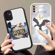 HK-98 Fourth Wing Luxury shockproof Casing for Samsung Galaxy A05S A35 A54 A55 M15 F04 S21 S24 S25 F