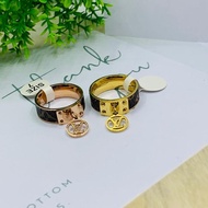 Women's CT44 Titanium Ring Stainless Steel Gold Plated 6P2