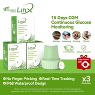 MicroTech 3 Sets LinX CGM Continuous Glucose Monitor 24/7 Real-Time Blood Glucose Monitoring No Fing