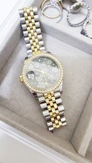 Rolex DateJust 31 / 勞力士綠色花卉鑽圈