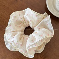 HCSTORE_Korean style 4-layer pretty floral hair tie scrunchies