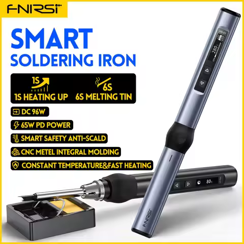 FNIRSI HS-01 Smart Electric Soldering Iron PD 65W Adjustable Constant Temperature Fast Heat Portable