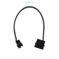 SHFY 4-Pin Male to 3-Pin 4-Pin Connector Adapter Cable For Computer PC Fan