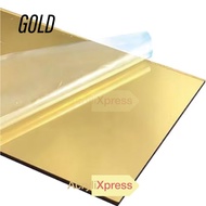 AcryliXpress CHEAPEST A5/A4/A3 Acrylic Mirror Gold/ Rose Gold/ Silver Sheet 2mm 1pc