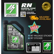 M7 JAPAN ENGINE OIL RN MINERAL BASE 20W-50 SM CF 4L MOTOR LUBRICANT MINYAK HITAM 20W50 ONLINE DELIVE