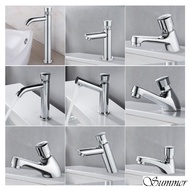 Delay Tap, Brass Faucet Auto Self Closing Water Saving Tap Bathroom(touch press) Push Knop Tap (Dela