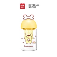 Miniso X Sanrio Tumbler Glass With Tea Separator 330Ml Pompompurin Melody Cinnamoroll Botol Minum Hi