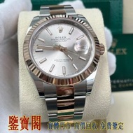 【鑒寶閣】全港多間實體門店 免費上門 現收現結：Rolex Datejust 41 雙色不鏽鋼與玫瑰金 / Sundust 指針錶盤 / 凹槽錶圈 / Oyster 錶帶 126331、Rolex 勞