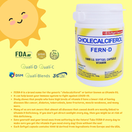 Fern d vitamins original 120 Softgels Cholecalciferol