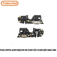 FLEXIBLE OPPO A58 5G/A78 5G CON T/C+CON H/F+MIC ORI