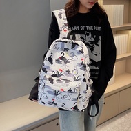 Chinese School Student School Bag Leopard Print Backpack New Backpack Female Cow Print Cute School B