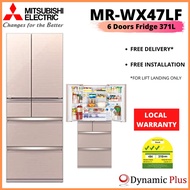 Mitsubishi MR-WX47LF Folio Series 6-Door Fridge 371L