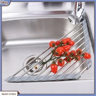 {biling}  Stainless Steel Draining Rack Space-saving Dish Drying Rack Stainless Steel Over Sink Dish Drying Rack Space Saving Kitchen Organizer