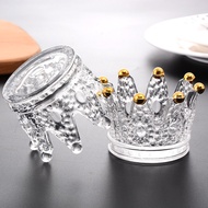 Crown Ashtray Creative Home Glass Ashtray High Beauty INS Style Candlestick Crystal Ashtray