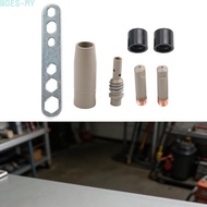 For Mig For 15AK Torch Kit 7PCS Coated Tips Nozzles Wrench Tip Holder Insulators